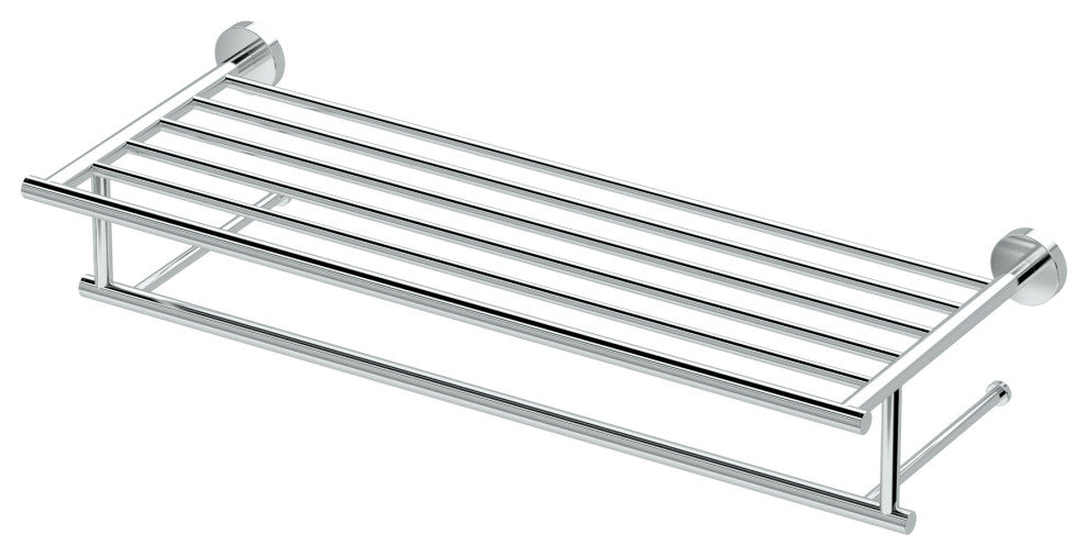 Glam Minimalist Towel Rack, Chrome