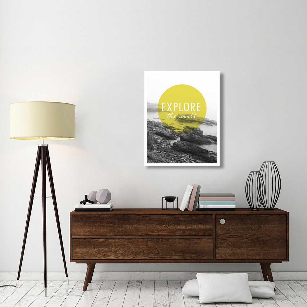 "Explore the World" Digital Paper Print by Laura Marshall, 30"x37"