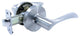 Pamex Tahoe Contemporary Leverset, Satin Nickel, ADA Privacy, Push Button