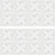 White Tin Tile Giant Wall Decals