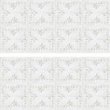 White Tin Tile Giant Wall Decals