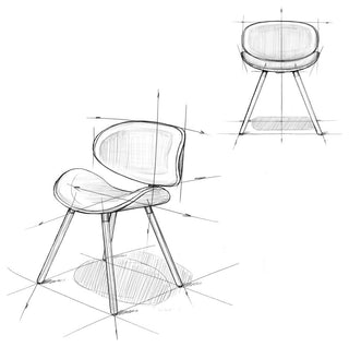 Marana Dining Chair in Blue Linen Look Fabric