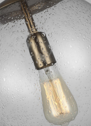 Leo 1-Light Pendant, Satin Brass