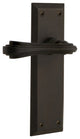 New York Plate With Fleur Lever, Oil-Rubbed Bronze, Privacy, Non-Handed