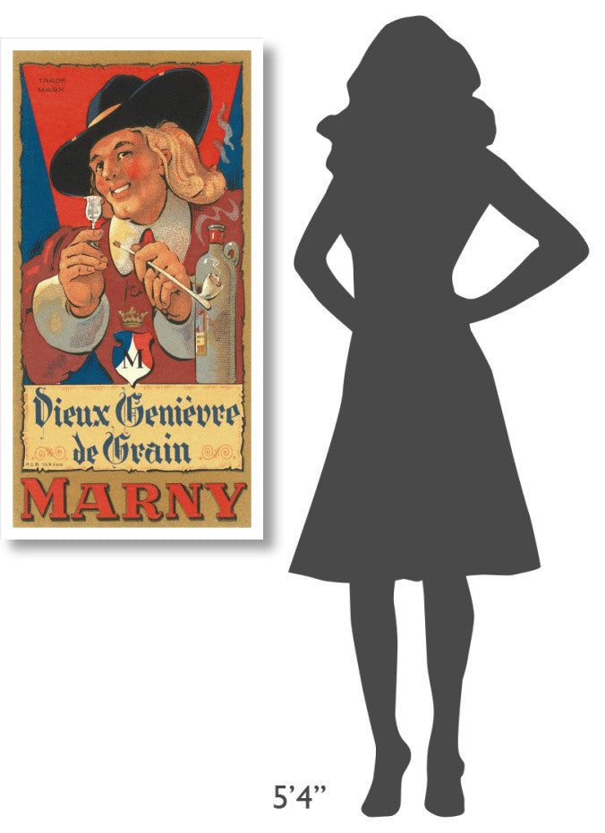 "Marny: Dieux Genievre de Grain" Digital Paper Print by Retrolabel, 22"x42"