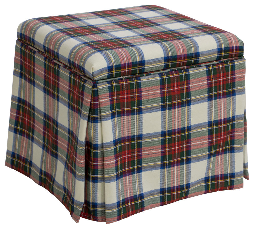 Ivy Skirted Storage Ottoman, Stewart Dress Multi