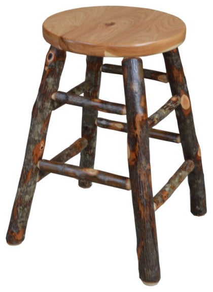 Hickory Bar Stool, Rustic Hickory, Counter Height