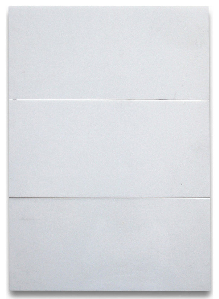 Thassos White Marble 6x12 Subway Tile Polished, 100 sq.ft.