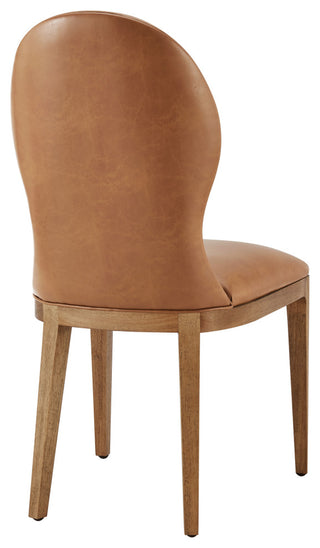 Eldoris Dining Side Chair,, Set of 2, Borneo Chocolate, Pu