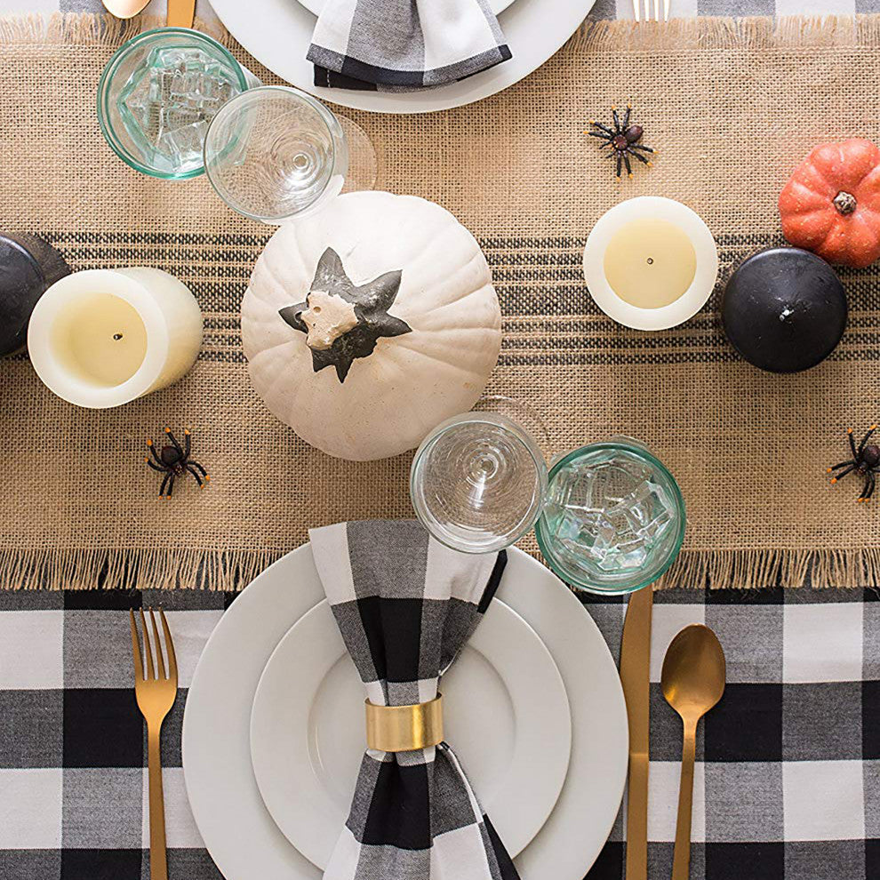 DII Black Buffalo Check Napkin, Set of 6