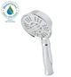 Allura 5-Spray 4.5" Hand Shower With Hose in Polished Chrome, 1.75 GPM