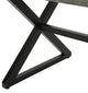 GDF Studio 3-Piece Rosarito Outdoor Aluminum Picnic Set With Black Steel Frame