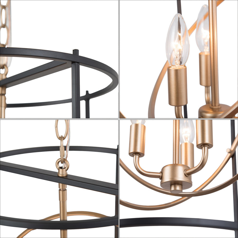 Modern Lantern Pendant Light, Black Kitchen Island Pendant Lighting