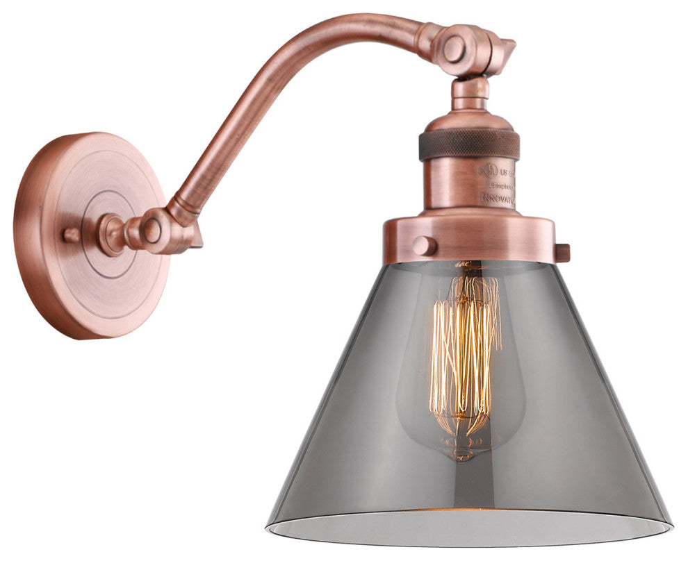 INNOVATIONS LIGHTING 515-1W-AC-G43-LED Large Cone 1 Light Sconce