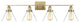Drake 4-Light Bathroom Vanity Light, Warm Brass