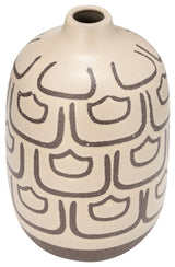 Ceramic 10"H Decoractive Vase, Irish Cream