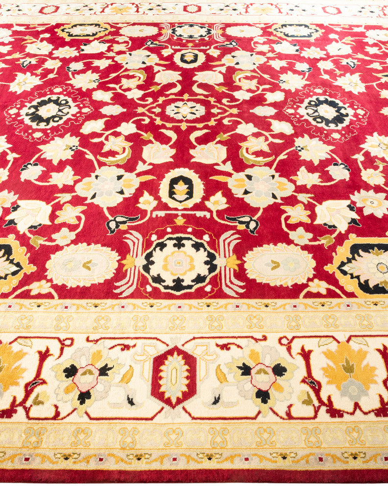 Mogul, One-of-a-Kind Hand-Knotted Area Rug Red, 9' 3" x 11' 10"