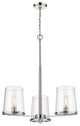 Z-LITE 3032-3PN 3 Light Chandelier, Polished Nickel