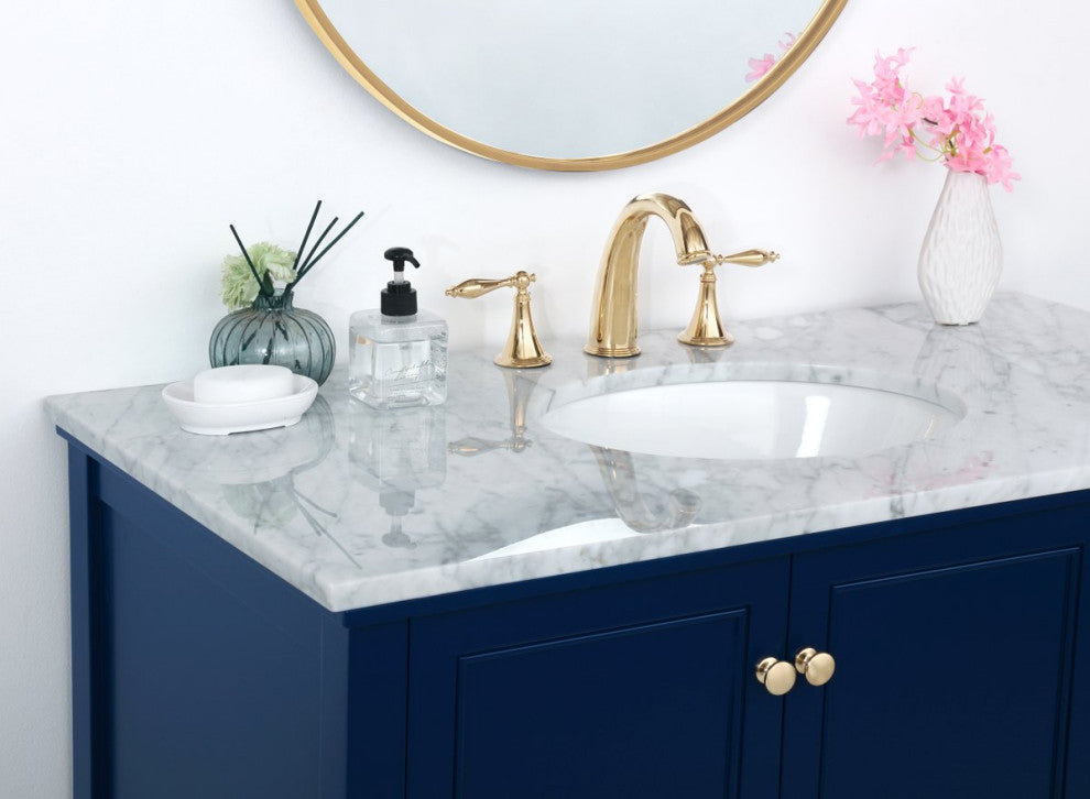 Matilda Single Bathroom Vanity, Blue, 42"