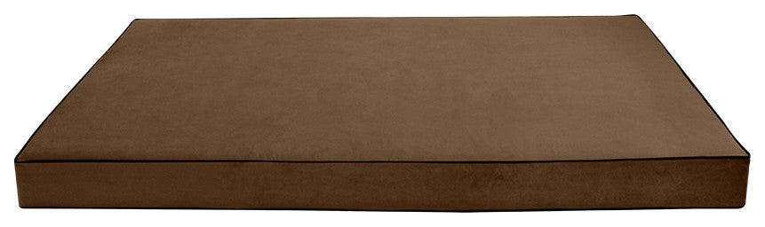 Contrast Pipe 6" Twin-XL 80x39x6 Velvet Indoor Daybed Mattress COVER ONLY-AD308