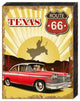 Red Classic Car State Wooden Block, 36 x 24