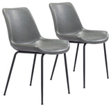 Byron Dining Chair, Set of 2 Gray