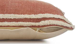 Soft Striped Cinnamon Throw Pillow, 20" X 20"