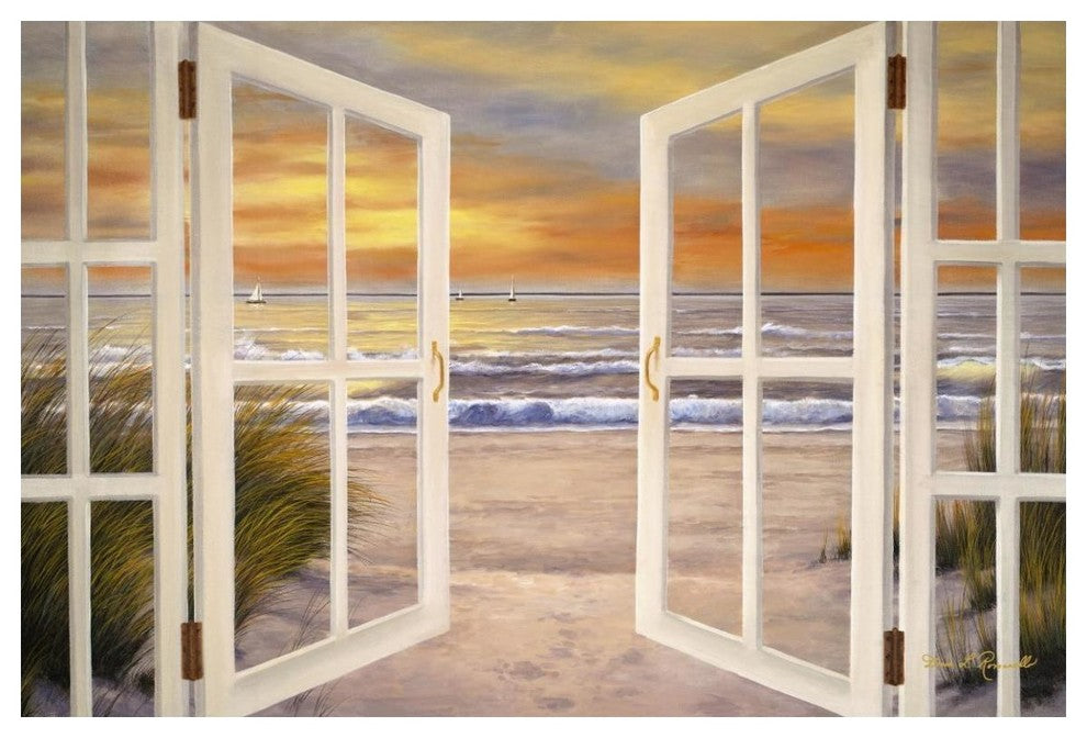 "Sunset Beach" Digital Paper Print by Diane Romanello, 50"x34"