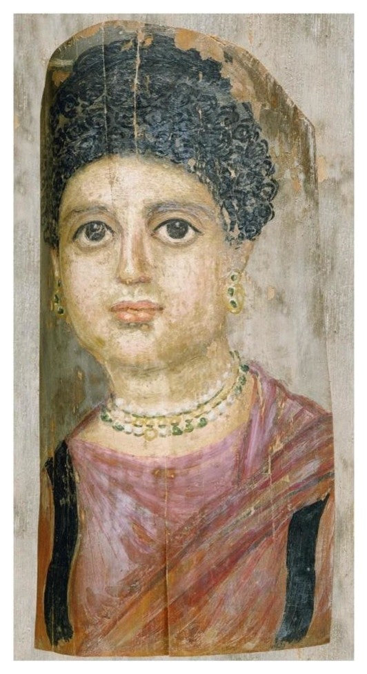 "Mummy Portrait" Print by Attributed to the Malibu Painter, 18"x32"