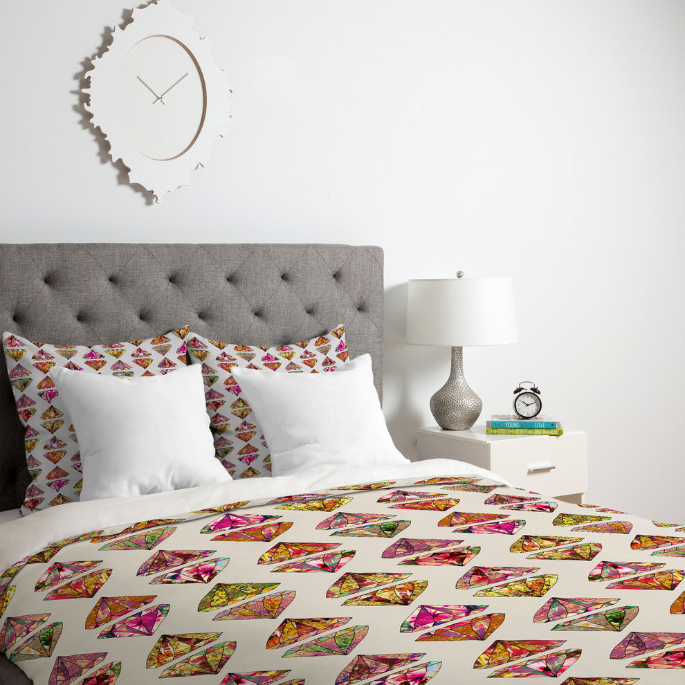 Deny Designs Bianca Green These Diamonds Are Forever Duvet Cover - Lightweight