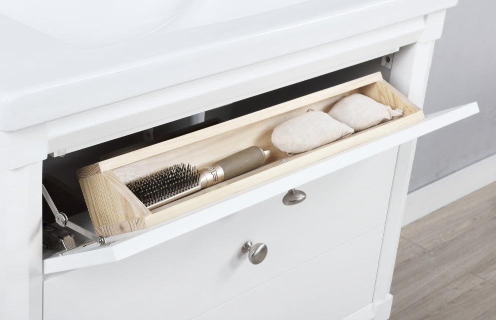Logan Transitional White 30" Single Sink Vanity