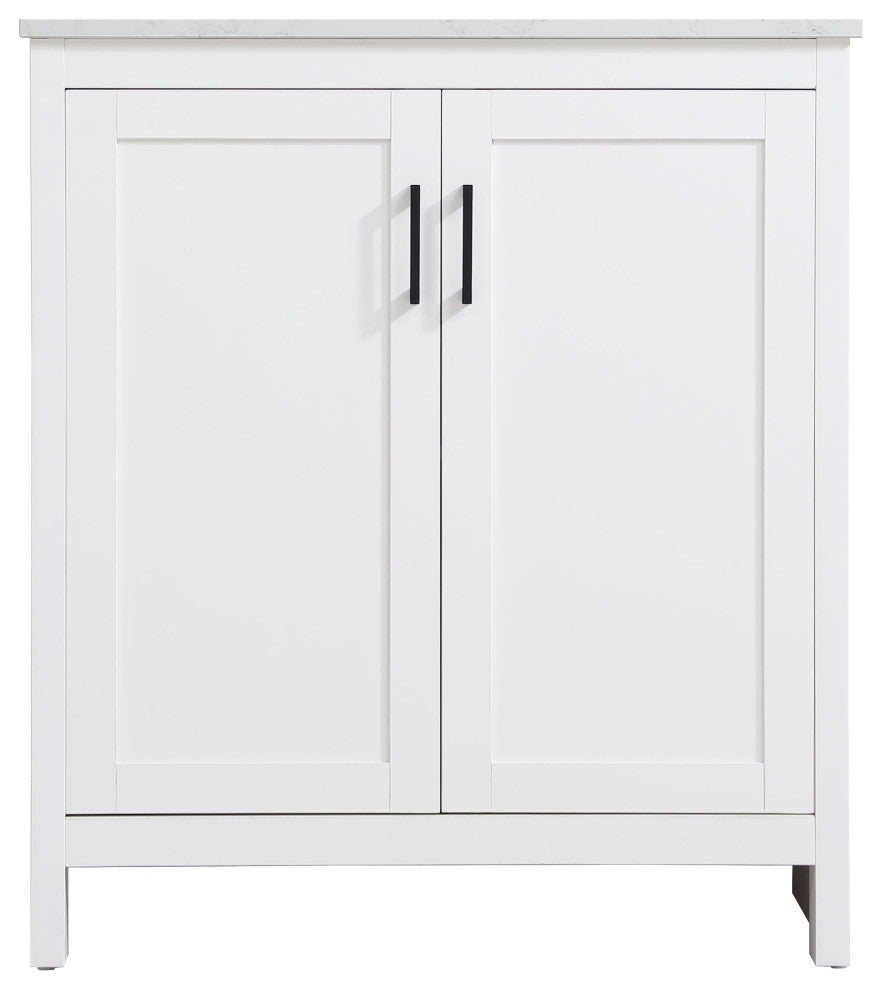 Home Living 30" Single Bathroom Vanity, White