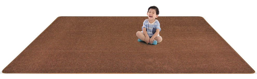 Kid Essentials Rug, Endurance, Brown, 6'x6'