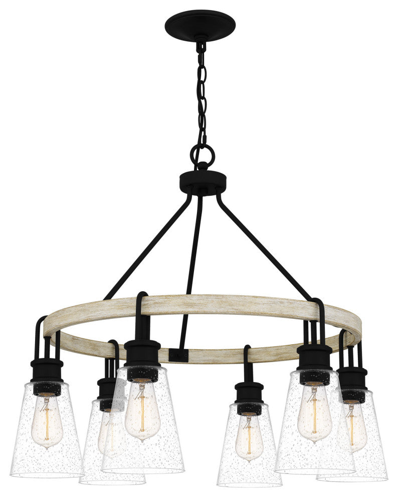 Quoizel KGB5029 Kingsbridge 6 Light 28"W Chandelier - Earth Black