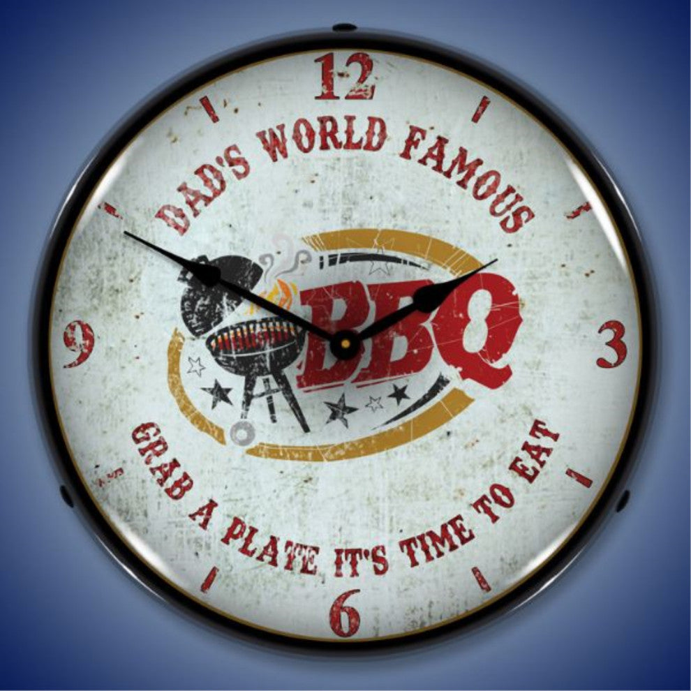 AG20111179 Dad's World Famous BBQ Clock