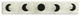 White and Black Moon Phase Five Hook Coat Hanger