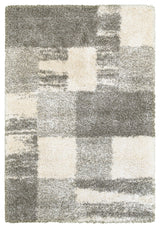 Oriental Weavers Henderson Ivory/ Grey Geometric Indoor Area Rug 6'7"X9'6"