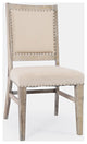 Fairview Transitional Solid Wood Upholstered Side Chair (Set of 2)