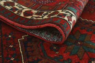 Fine Vintage Distressed Ananda Red/Ivory Runner, 3'4x10'10