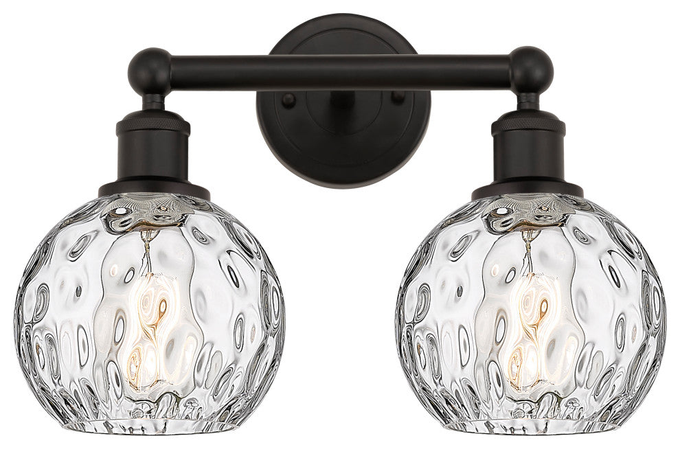Innovations 616-2W-OB-G1215-6 2 Light Bath Vanity Light, Oil Rubbed Bronze