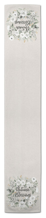 Wreath Blessings 16x72 Poly Twill Table Runner