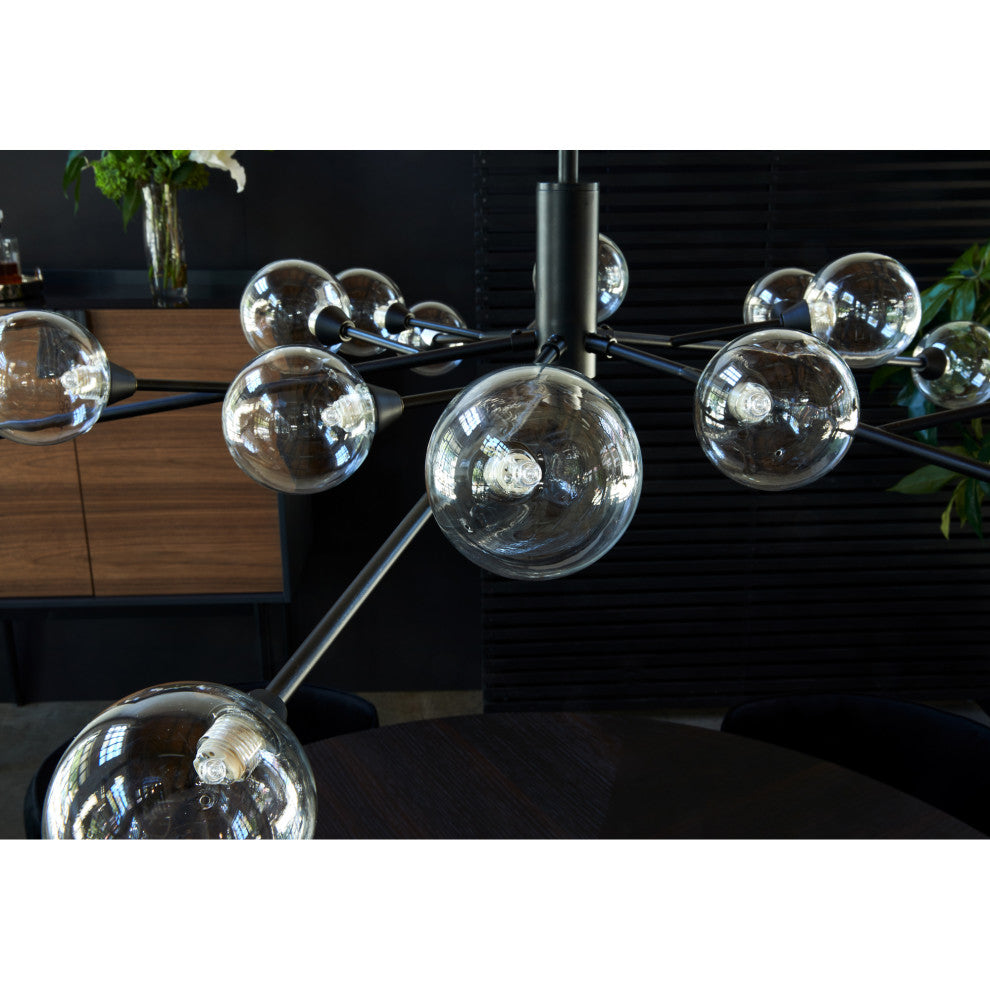Contemporary Draco Pendant Lamp - Black