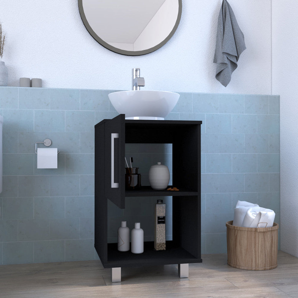Single Bathroom Vanity Pigmag, Bathroom, Black