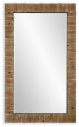 Ayanna Gray Washed Wood Mirror