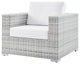 Lounge Sectional Sofa Chair Set, Rattan, Wicker, Gray White, Outdoor