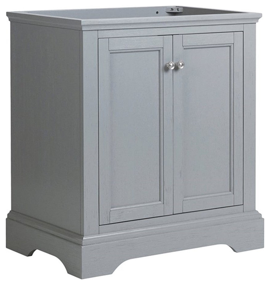 Fresca FCB2430GRV Windsor 30" Gray Textured Traditional Bathroom Cabinet