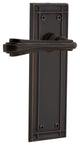 Mission Plate With Fleur Lever, Timeless Bronze, Passage, Non-Handed