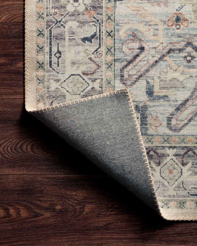 HTH-07 Multi Ivory Printed Hathaway Area Rug by Loloi II, 3''-6" X 5''-6"