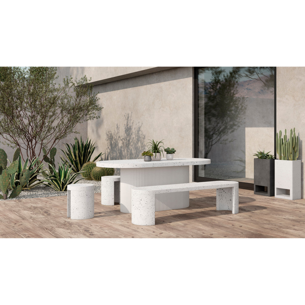 Contemporary Bristol Planter Concrete Grey - Grey