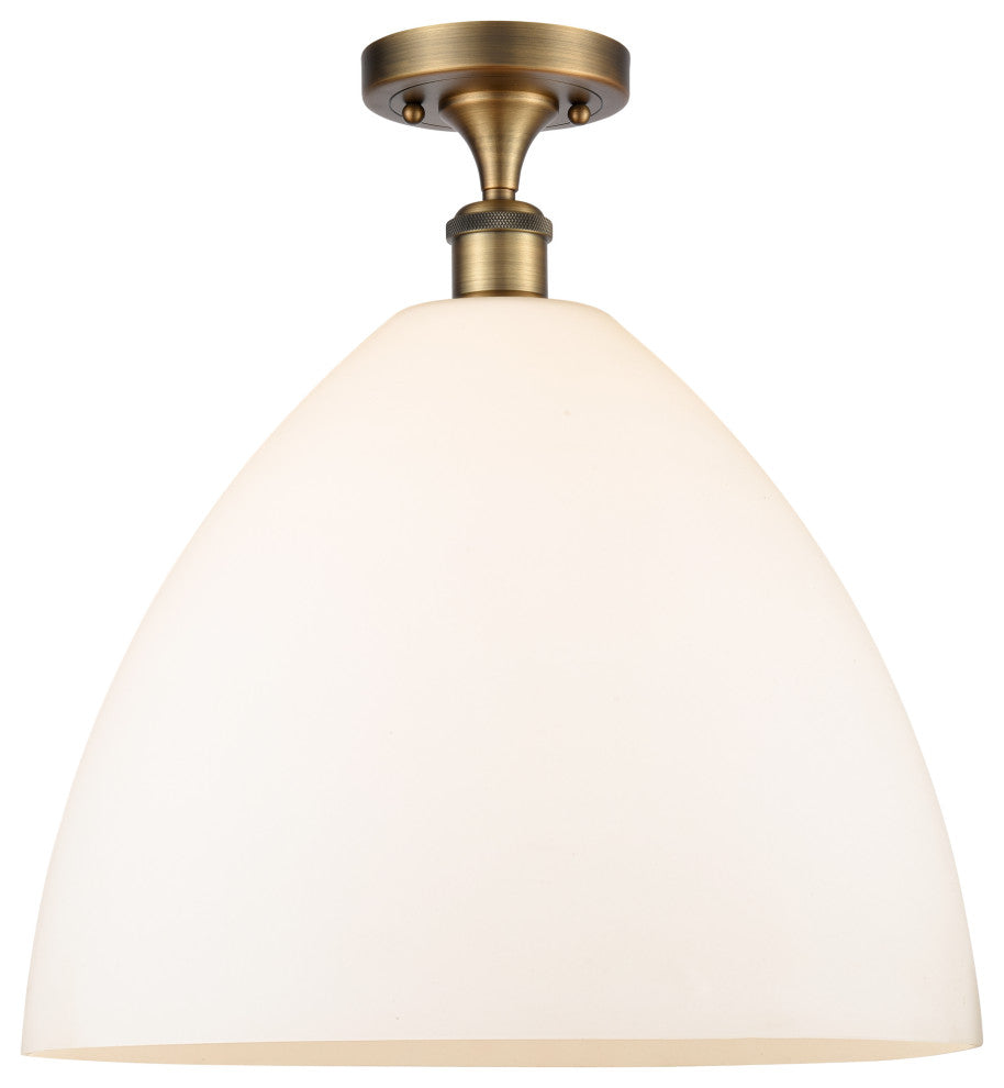 Innovations 516-1C-BB-GBD-161 1 Light Semi-Flush Mount, Brushed Brass